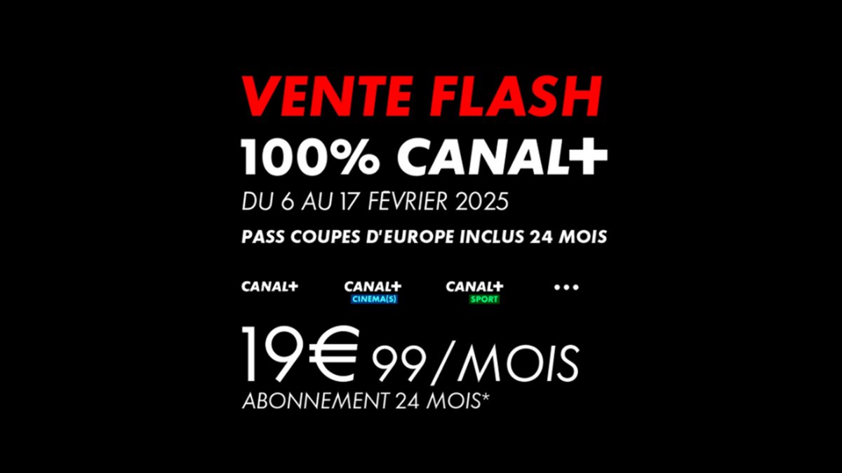 Offre CANAL+ ultra-limitée : 24 mois à prix réduit, 50 € offerts… il ne faut pas traîner ! © Canal+