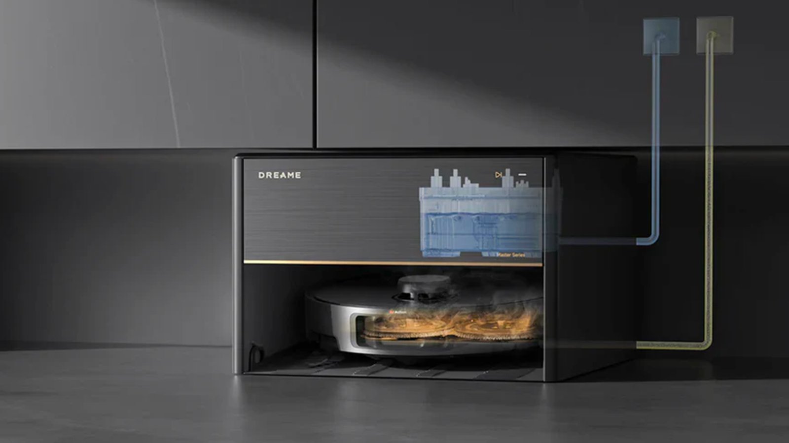 Vous pouvez brancher votre aspirateur directement sur l'arrivée d'eau ©Dreame