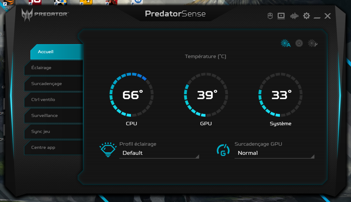 Si le CPU monte vite en température, le GPU est souvent gardé au frais © Nerces pour Clubic