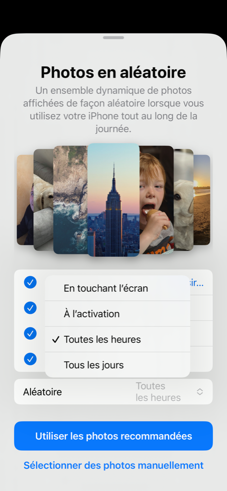 iOS 16 Personnalisation