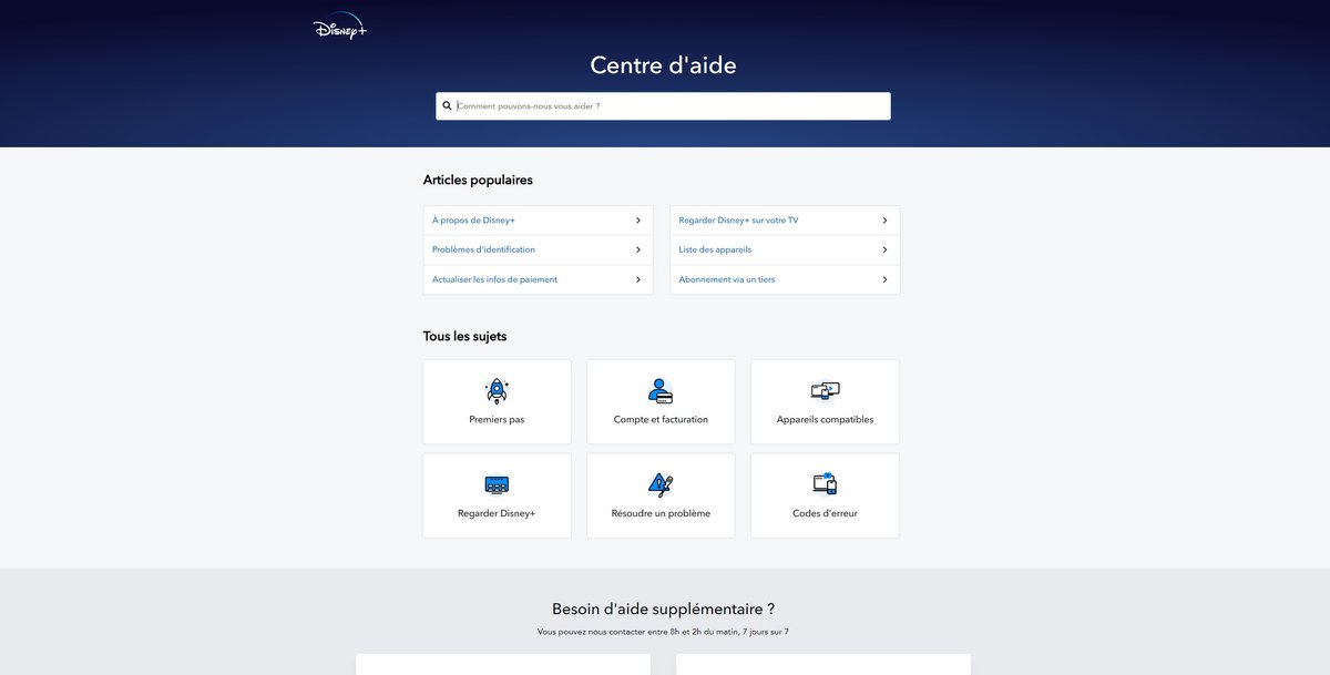Disney+ - Le centre d'aide