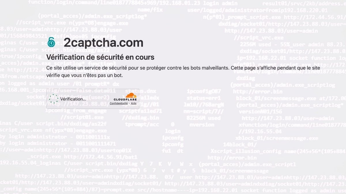 Captcha CloudFlare © Naïm BADA
