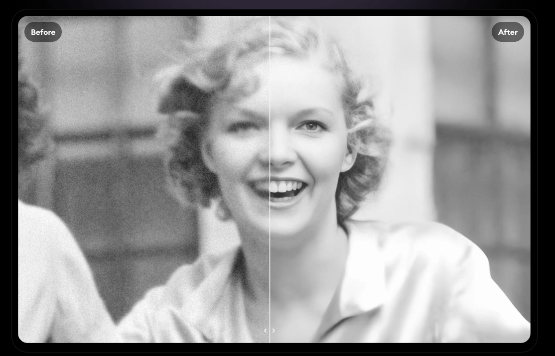 Avec Remini, restaurer les vielles photos de votre famille devient un jeu d'enfant © Remini 