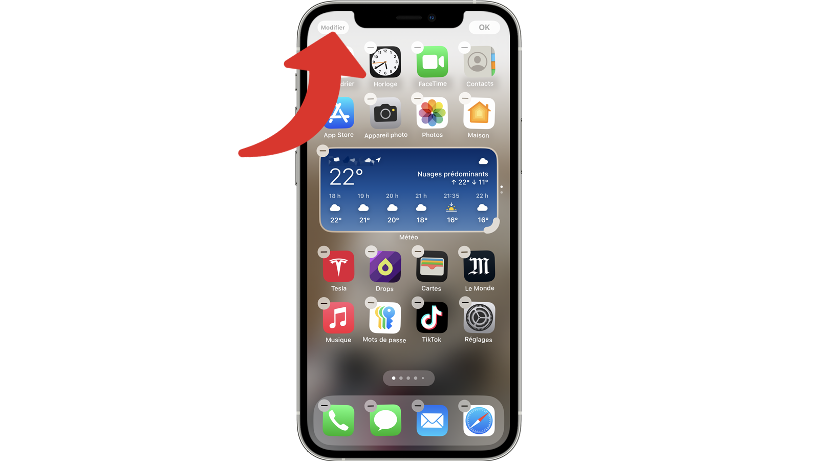 Modifier l'écran d'accueil de l'iPhone sous iOS 18 © Clubic