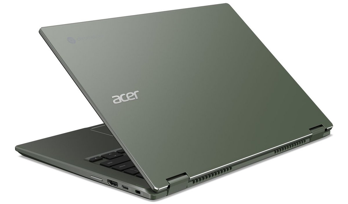 Trois coloris seront en réalité disponibles : argent, gris acier et vert © Acer