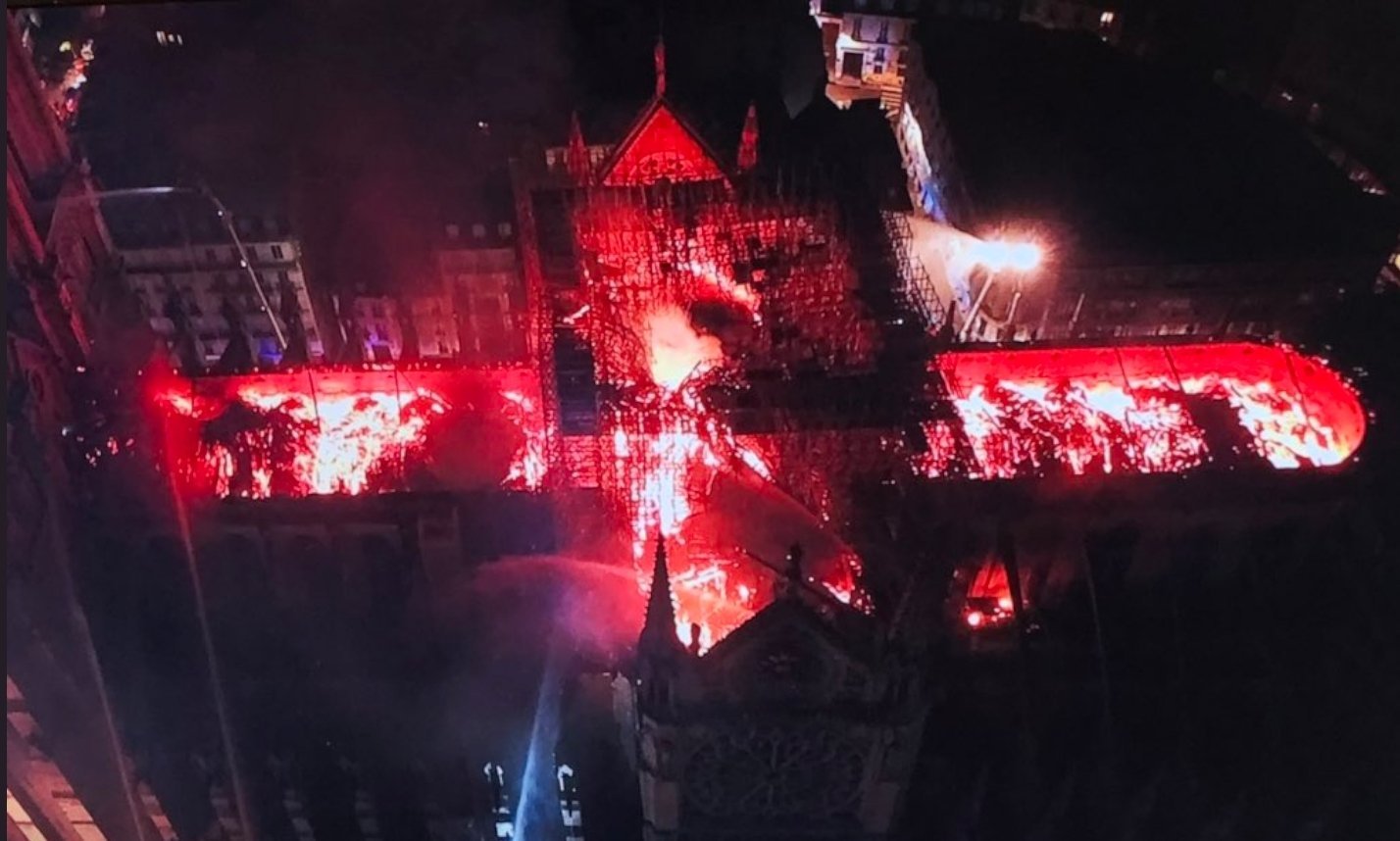 L'incendie du 15 avril 2019 avait ravagé la cathédrale Notre-Dame de Paris - © Préfecture de Paris