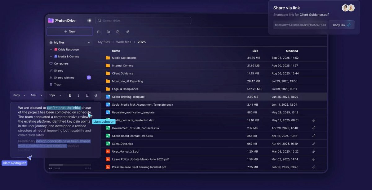 En quelques clics, vous pouvez partager vos fichiers de manière sécurisée avec vos collaborateurs ou clients - 