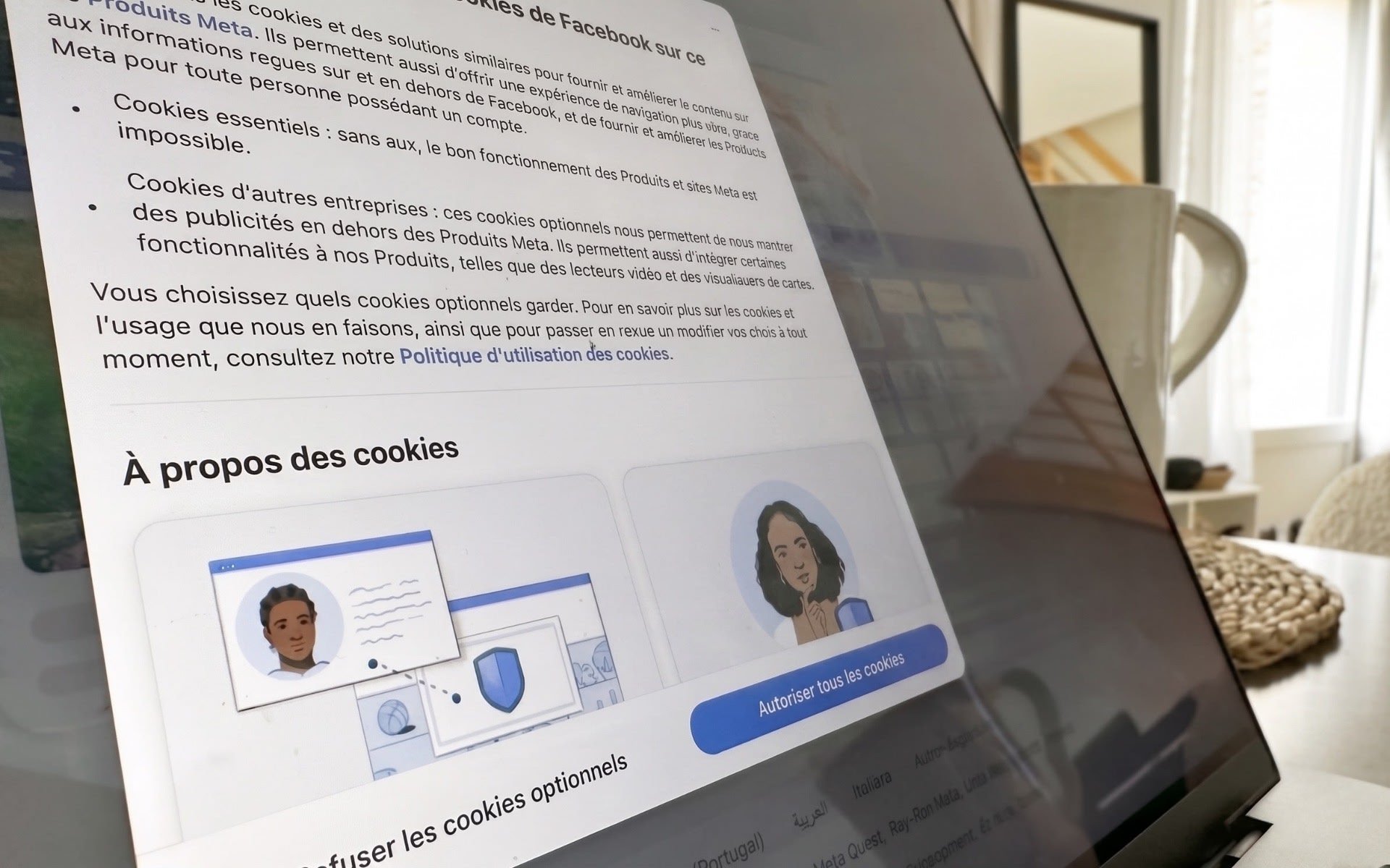 Bannière de cookies Facebook © Naïm Bada pour Clubic