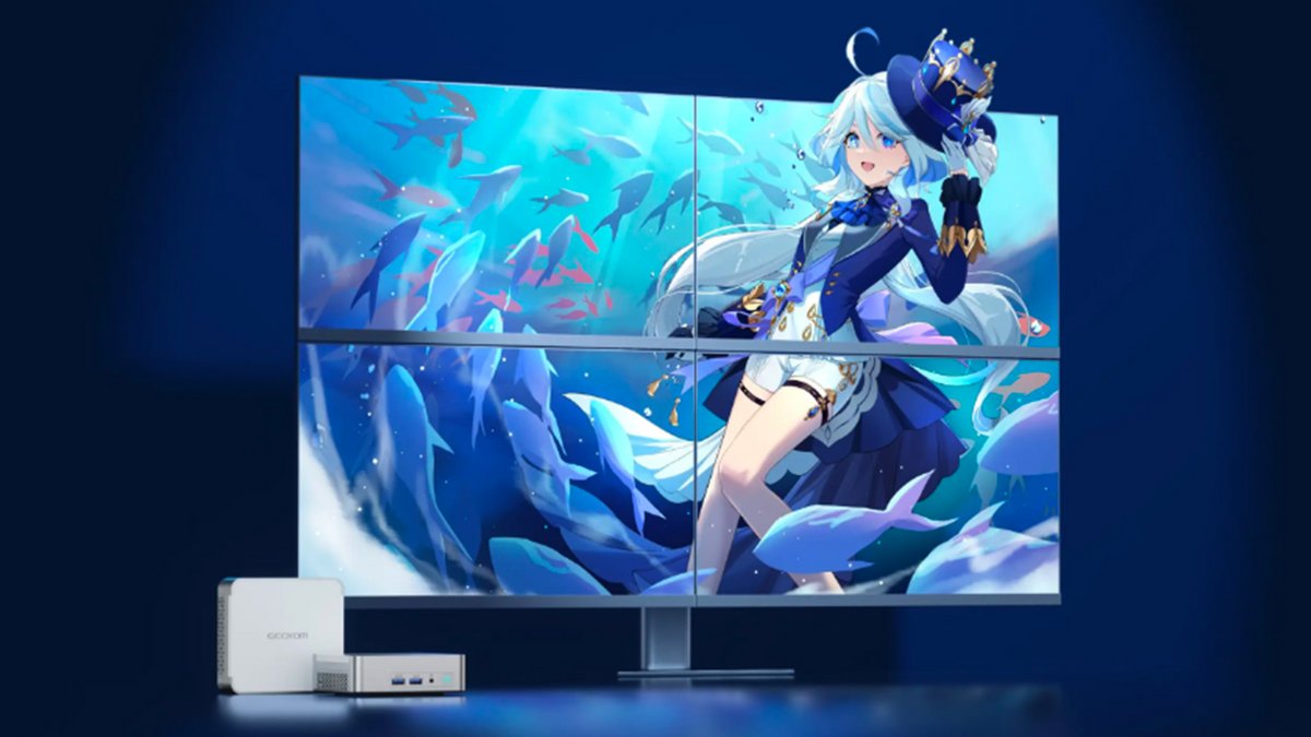 La puce Intel Iris Xe permet d’afficher des contenus en 8K sans souci, via HDMI ou USB4 ©Geekom
