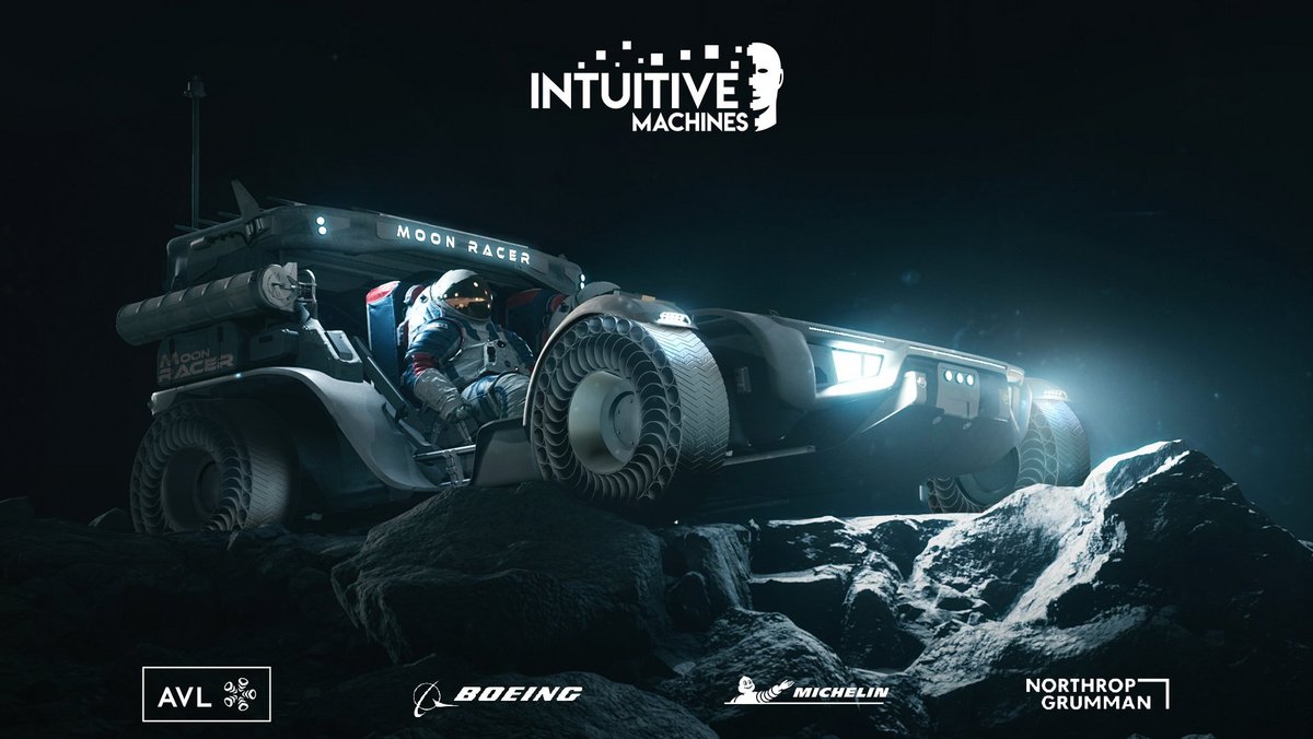 Le "Moon Racer" d'Intuitive Machines et ses partenaires (vue d'artiste) © Intuitive Machines