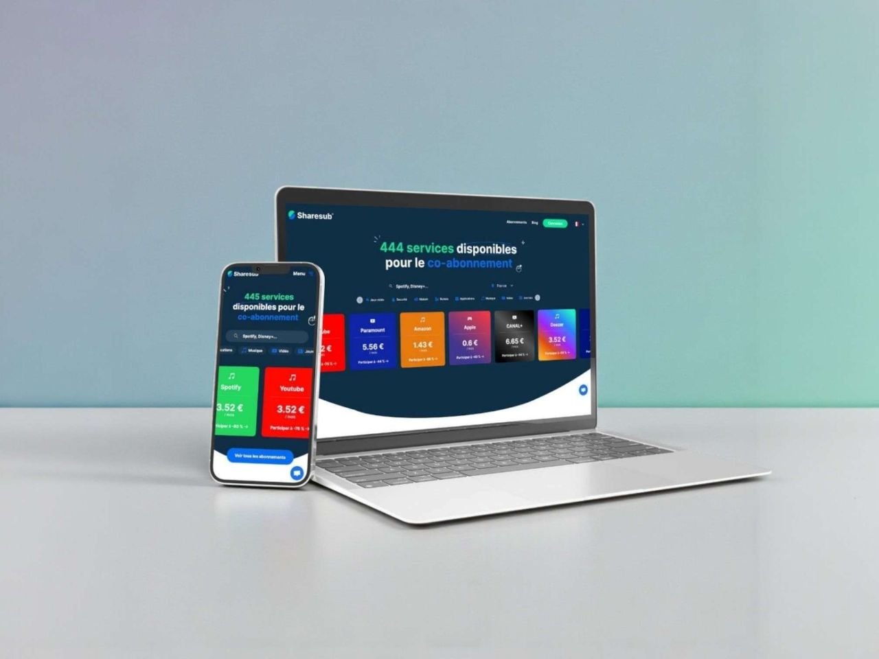 Partagez vos abonnements ou rejoignez ceux proposés via la plateforme Sharesub - ©Sharesub / Clubic