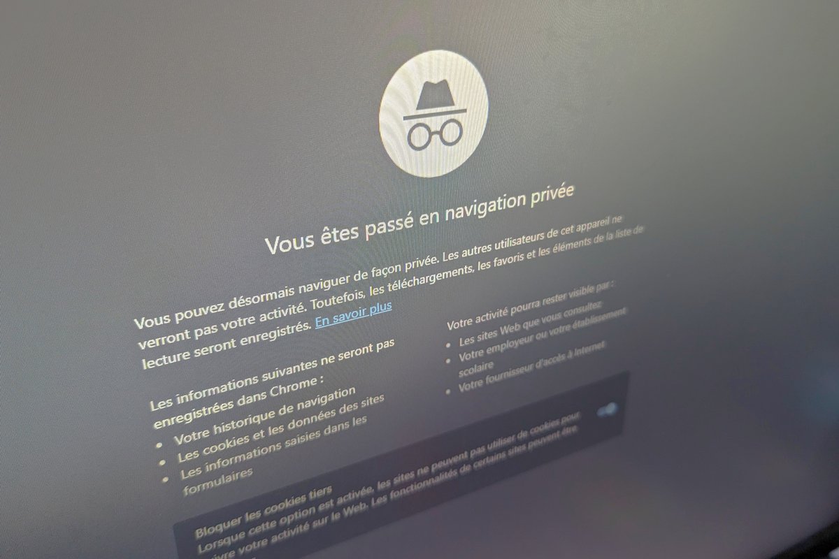 Le mode "navigation privée" de Google © Alexandre Boero / Clubic