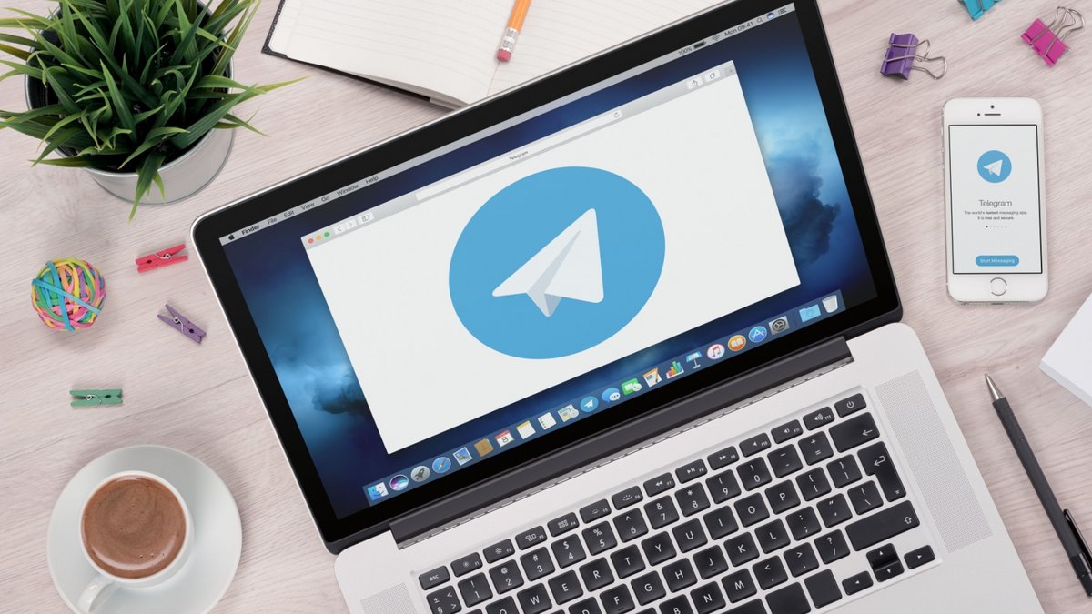 L'application Telegram affichée sur un ordinateur