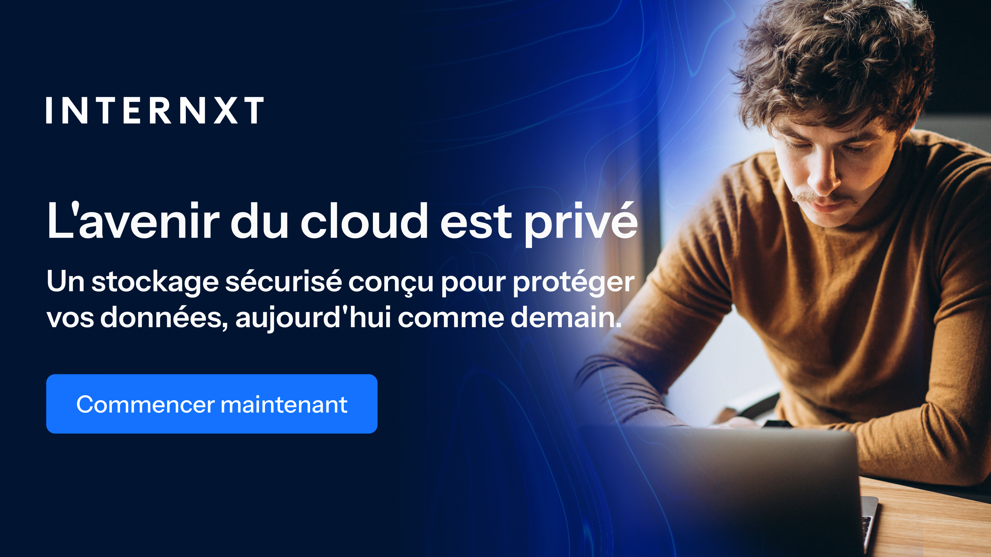 Internxt sécurise les données avec un chiffrement de bout en bout garantissant un accès exclusif à l'utilisateur. ©Internxt