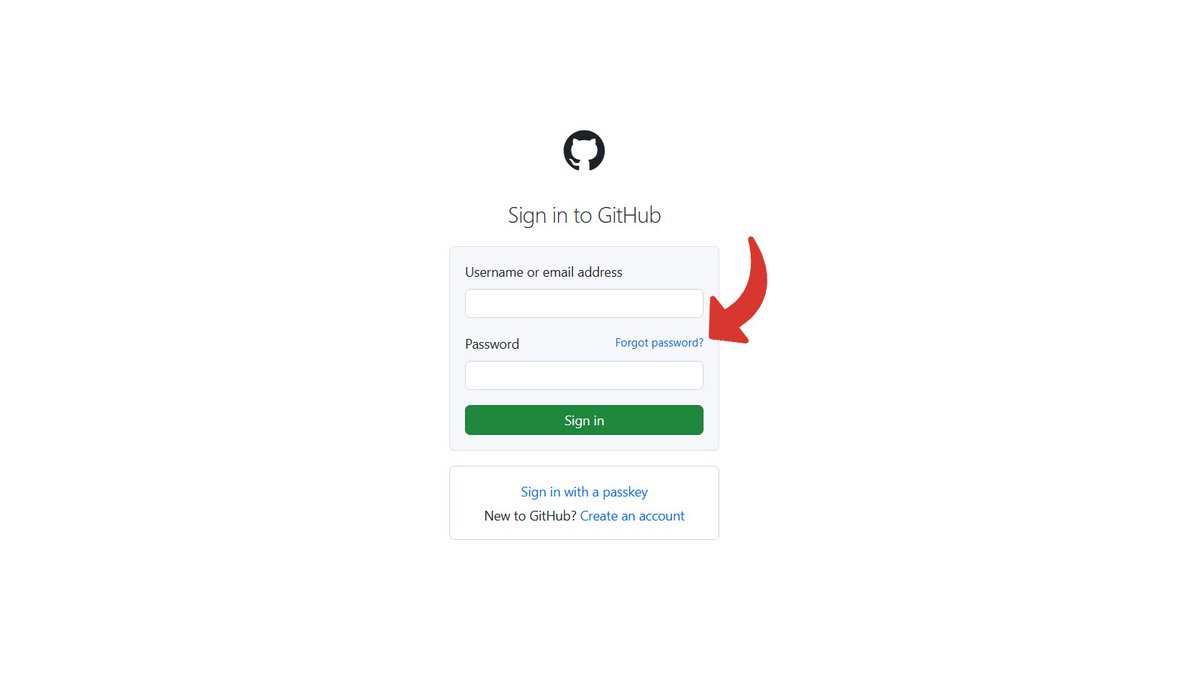 Mot de passe oublié GitHub © Pascale Duc pour Clubic