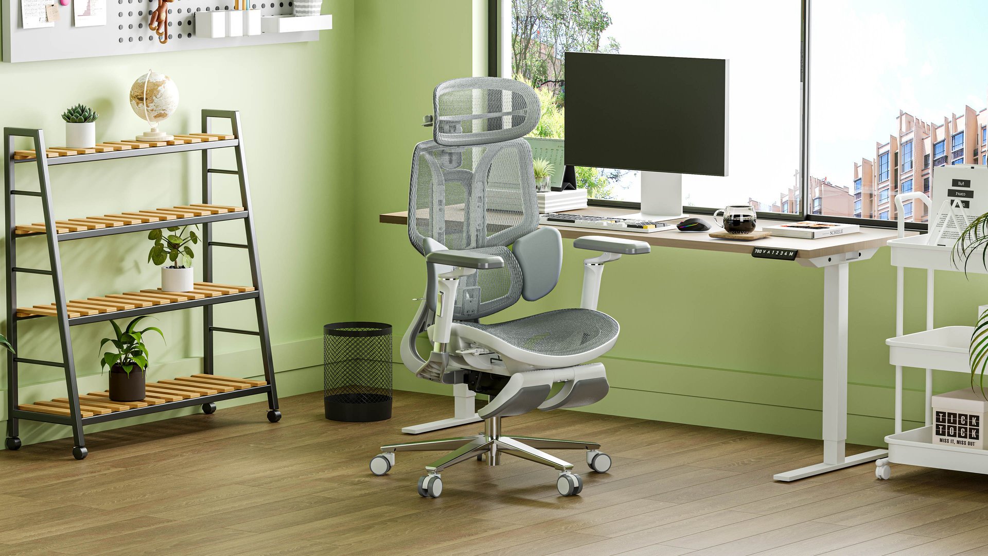 Cette chaise ergonomique a un petit look futuriste. ©Hbada