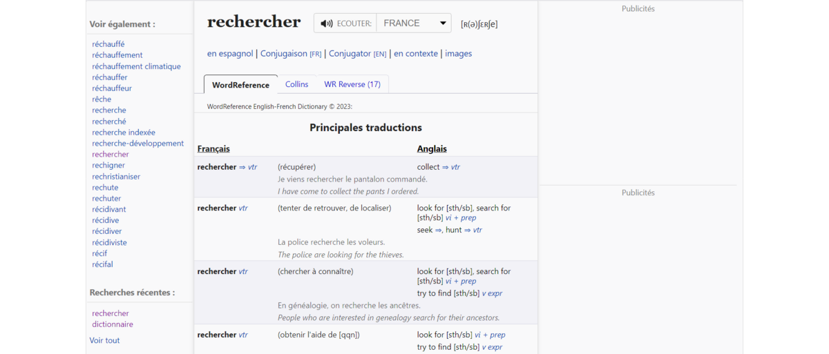 traduction wordreference
