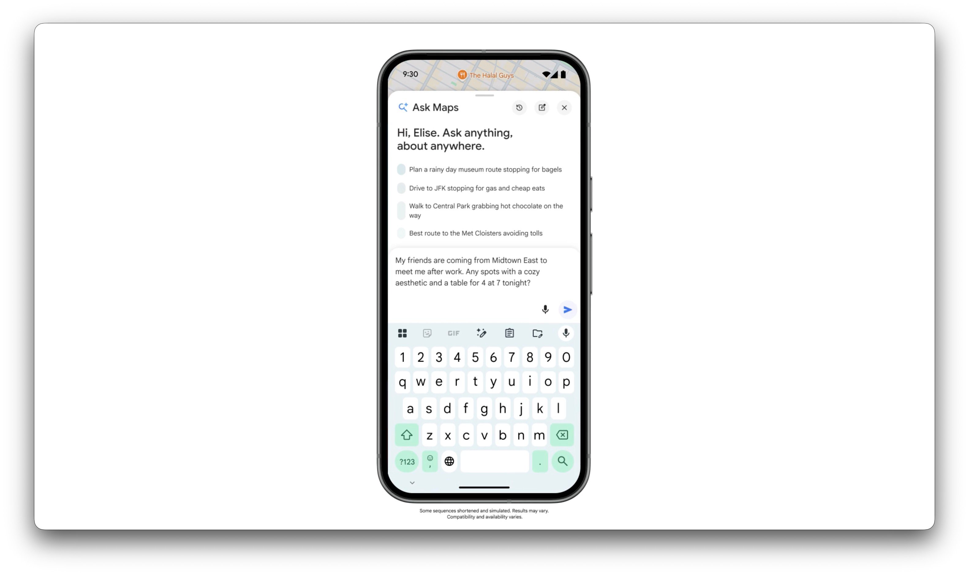 Gemini intégré comme un compagnon de voyage ©Google