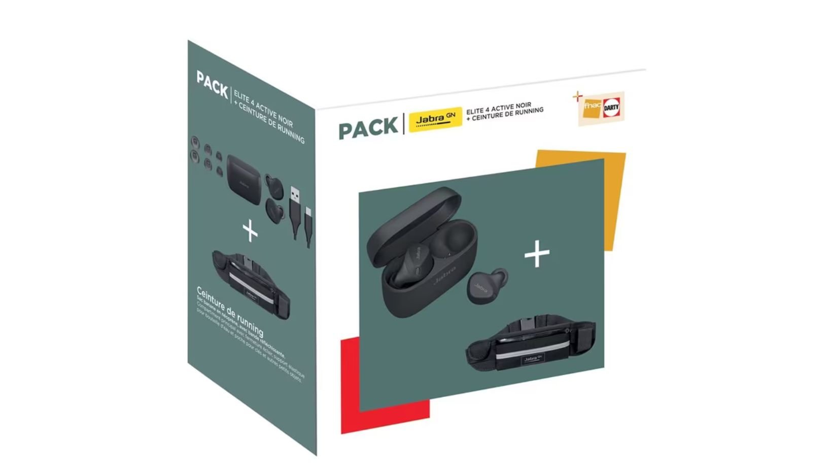 Le pack Fnac avec les Elite 4 Active et la ceinture de running