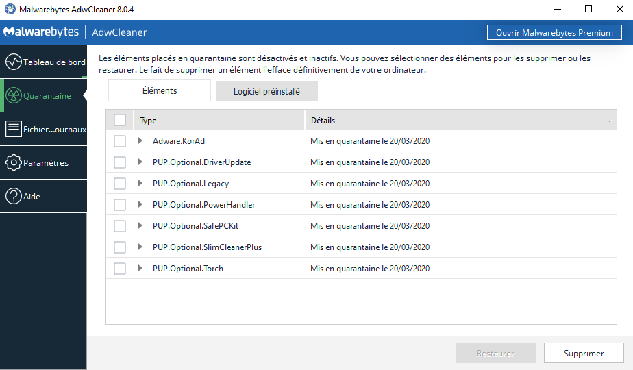 Malwarebytes - Un outil pour trouver les malwares sur un ordinateur