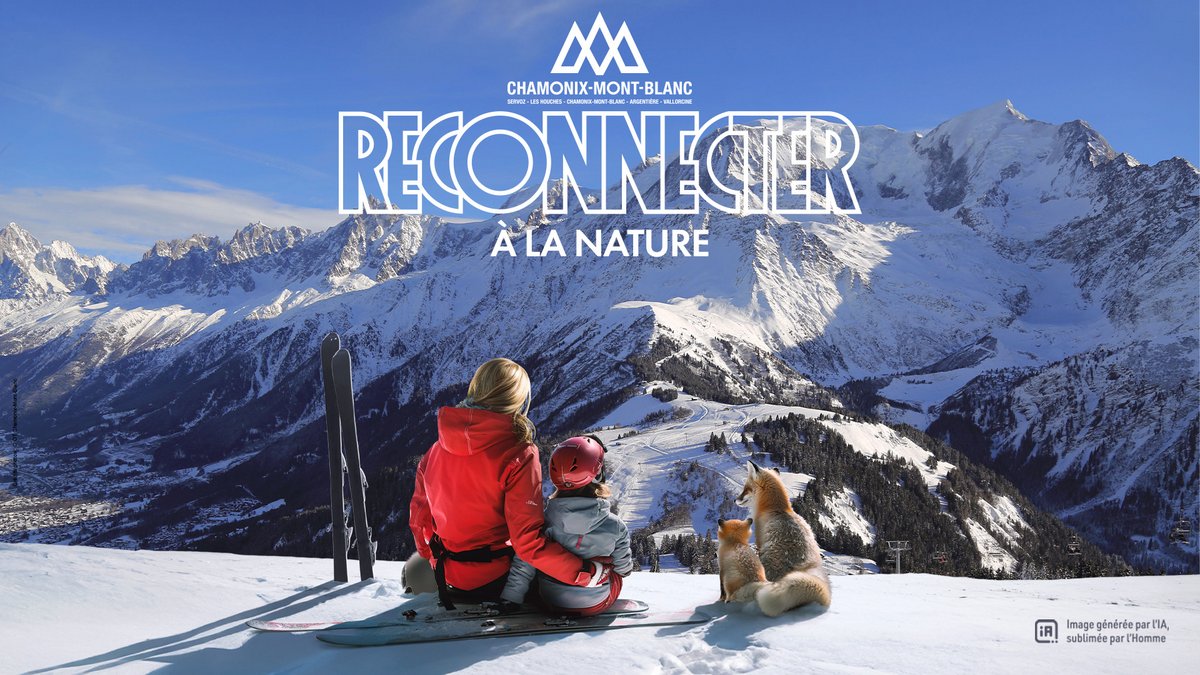 L'une des affiches concoctées par l'équipe de communication de Chamonix © Vallée de Chamonix-Mont-Blanc