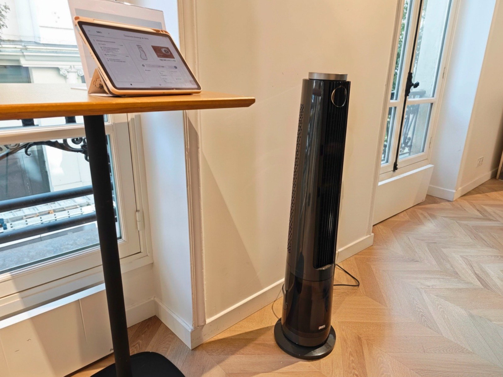 Le ventilateur brumisateur connecté TurboCool 765S. ©Nicolas Guyot pour Clubic