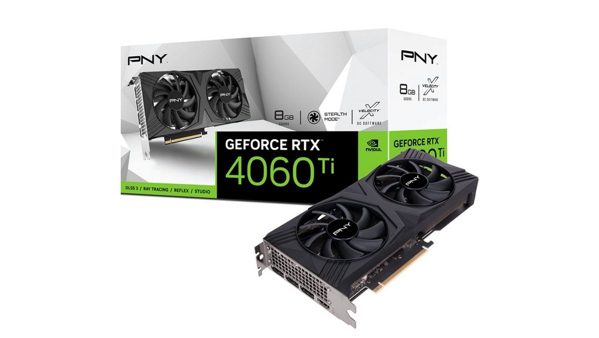 La carte graphique PNY GEFORCE RTX 4060 TI 8GB VERTO DUAL FAN DLSS 3