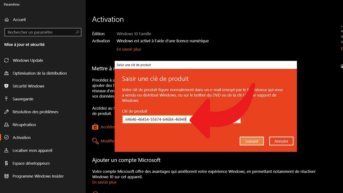 Activer Windows 10