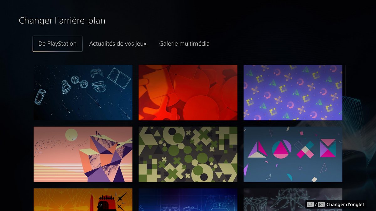 On peut personnaliser son arrière-plan avec des thèmes PlayStation, mais aussi des animations en fonction de nos jeux, sans oublier la galerie © Stéphane Ficca / Clubic