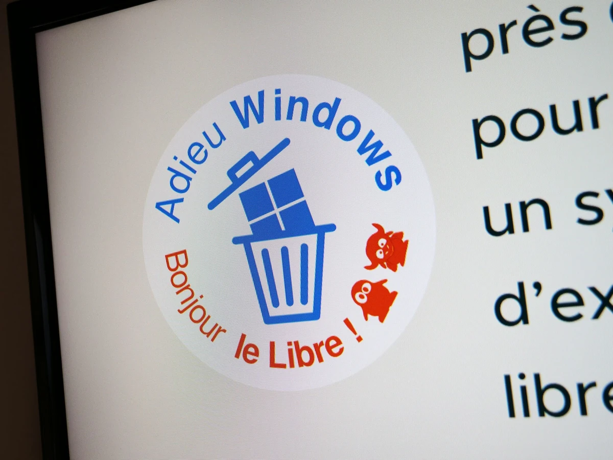 image from 'Adieu Windows, bonjour le Libre!' Une campagne lancée en France pour basculer vers Linux