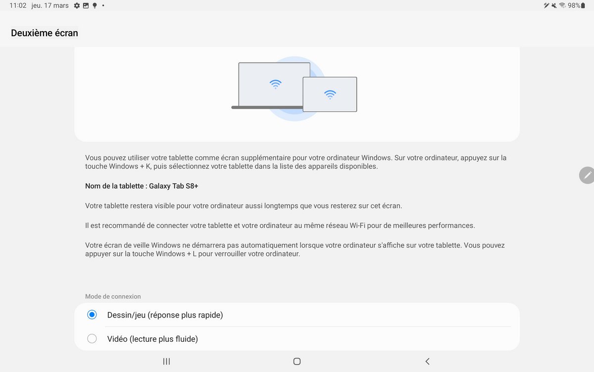 second ecran samsung galaxy tab s8+