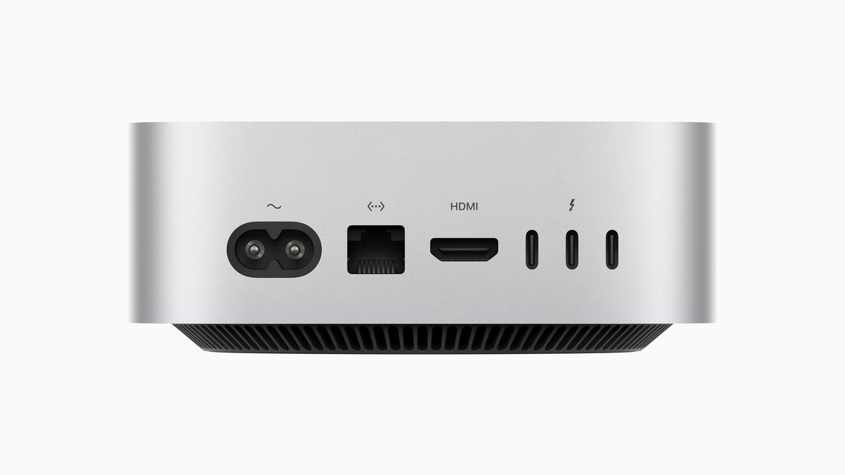 Mac mini M4 port arrière