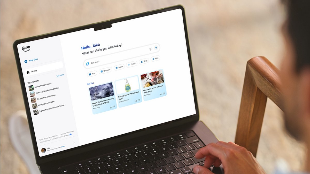 Alexa prend la forme d'un site web et devient un vrai chatbot © Amazon