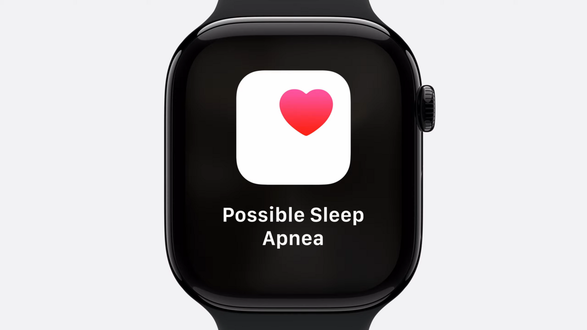 Une notification d'apnée du sommeil © Apple