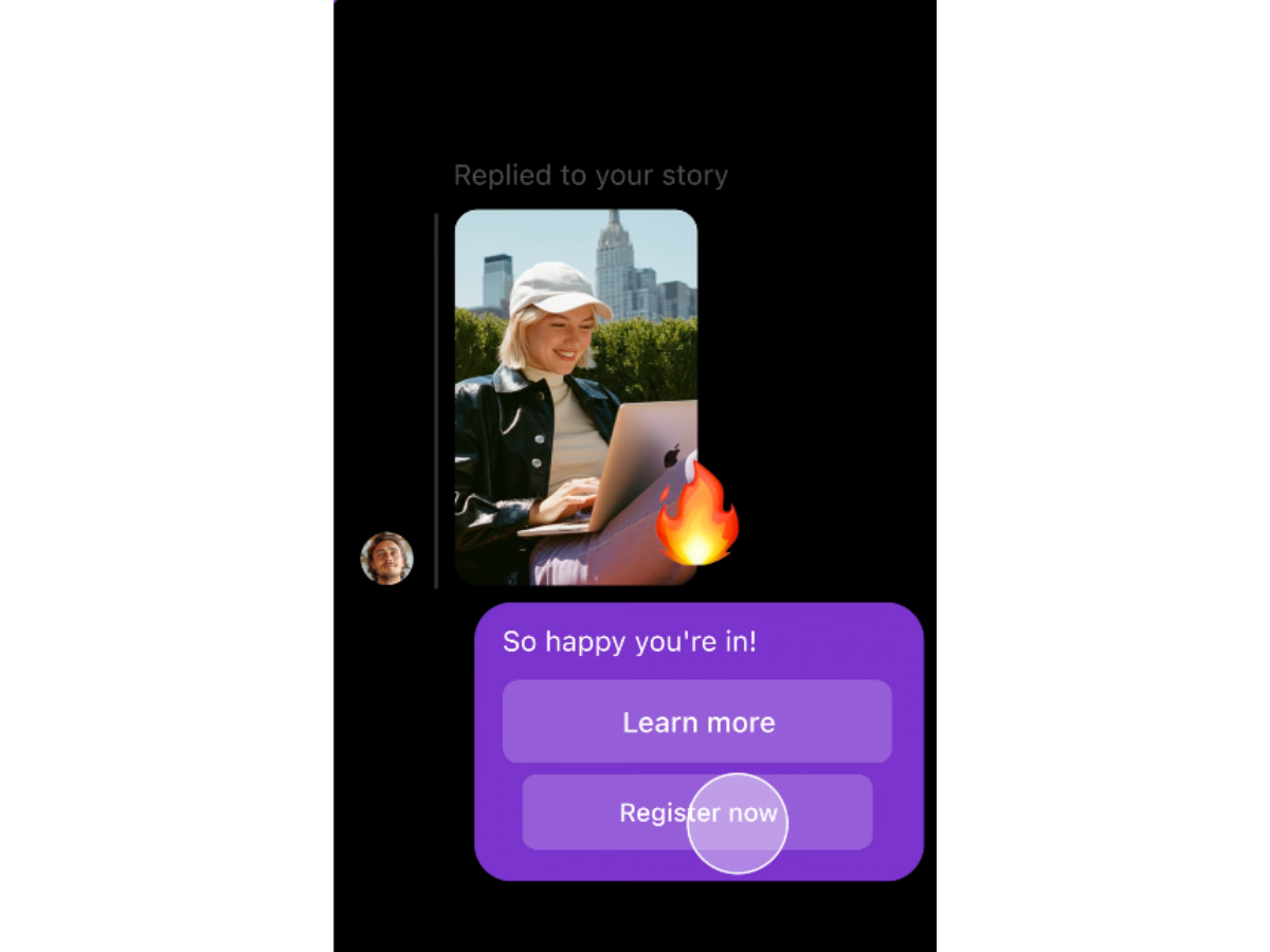 Les chatsbots de ManyChat permettent de nurturer vos leads sans aucun effort ! © ManyChat 