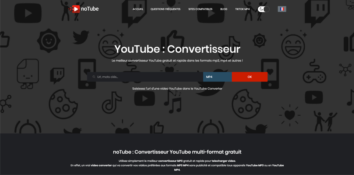 notube page d'accueil