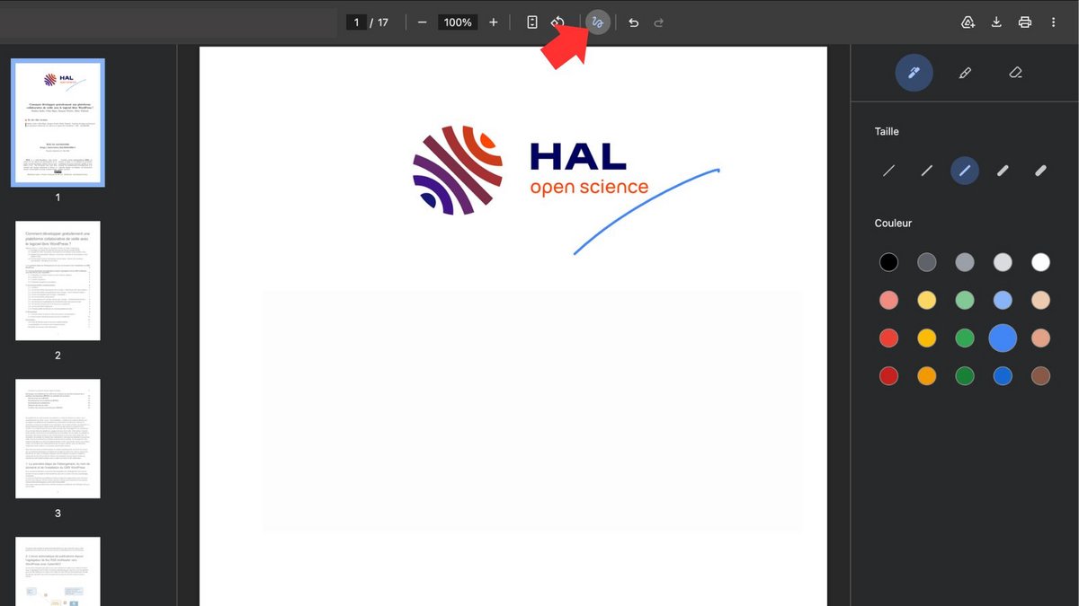 Ajoutez des annotations à vos documents PDF. ©Google