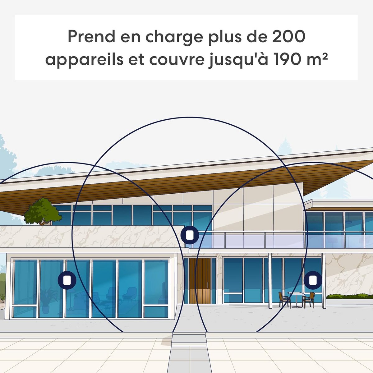 L'avantage du mesh réside dans la couverture adaptable du foyer © Amazon