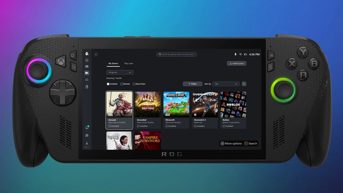 La sortie prochaine des ROG Xbox Ally n'est pas étrangère à cette agrégation. ©Microsoft