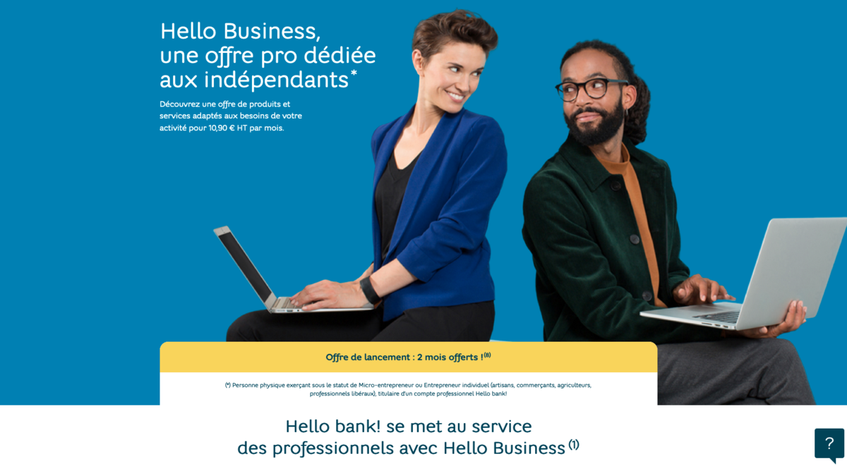 Hello bank Hello Business lancement