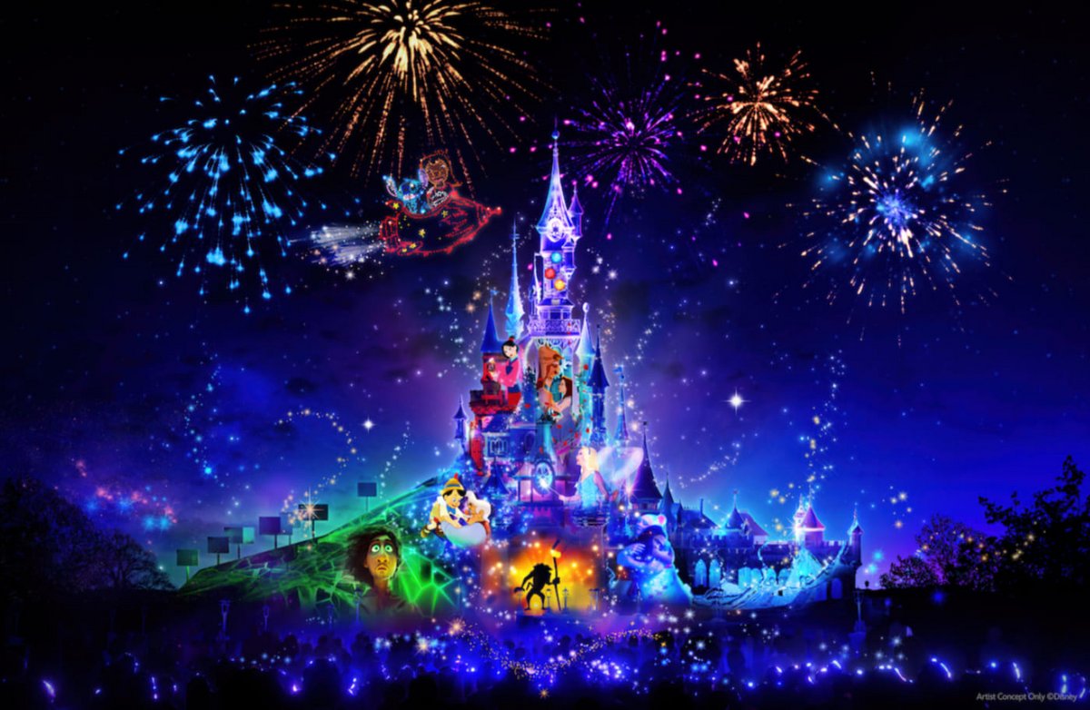 Concept art du prochain spectacle de Disneyland Paris © Disney