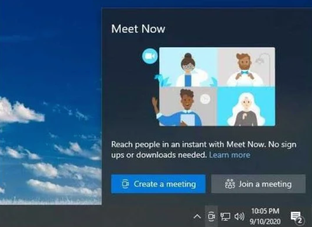 Skype Meet Now Windows 10