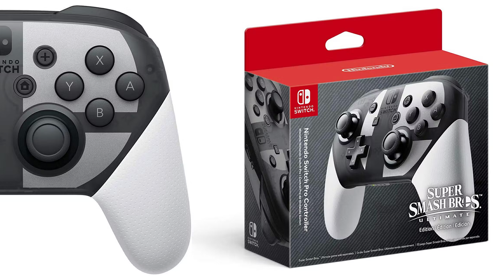 La manette Super Smash Bros Ultimate Pro Controller pour Nintendo Switch
