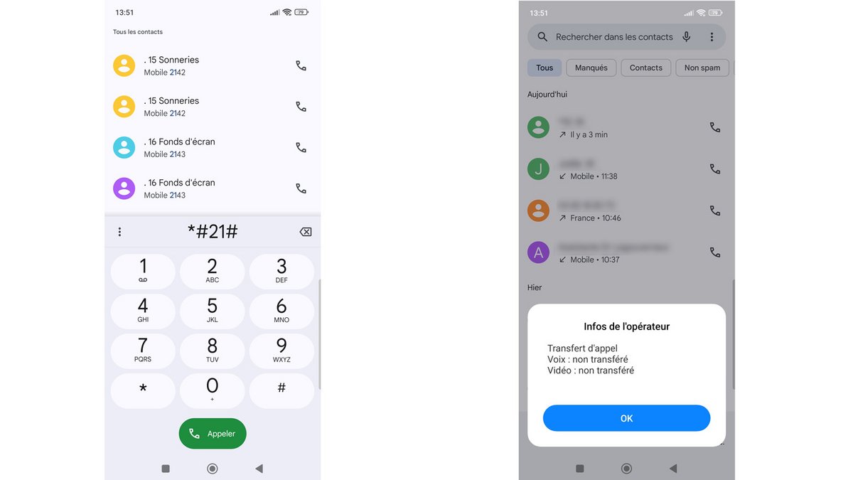 Informations sur le renvoi d'appel depuis un numéro spécial © Pascale Duc pour Clubic