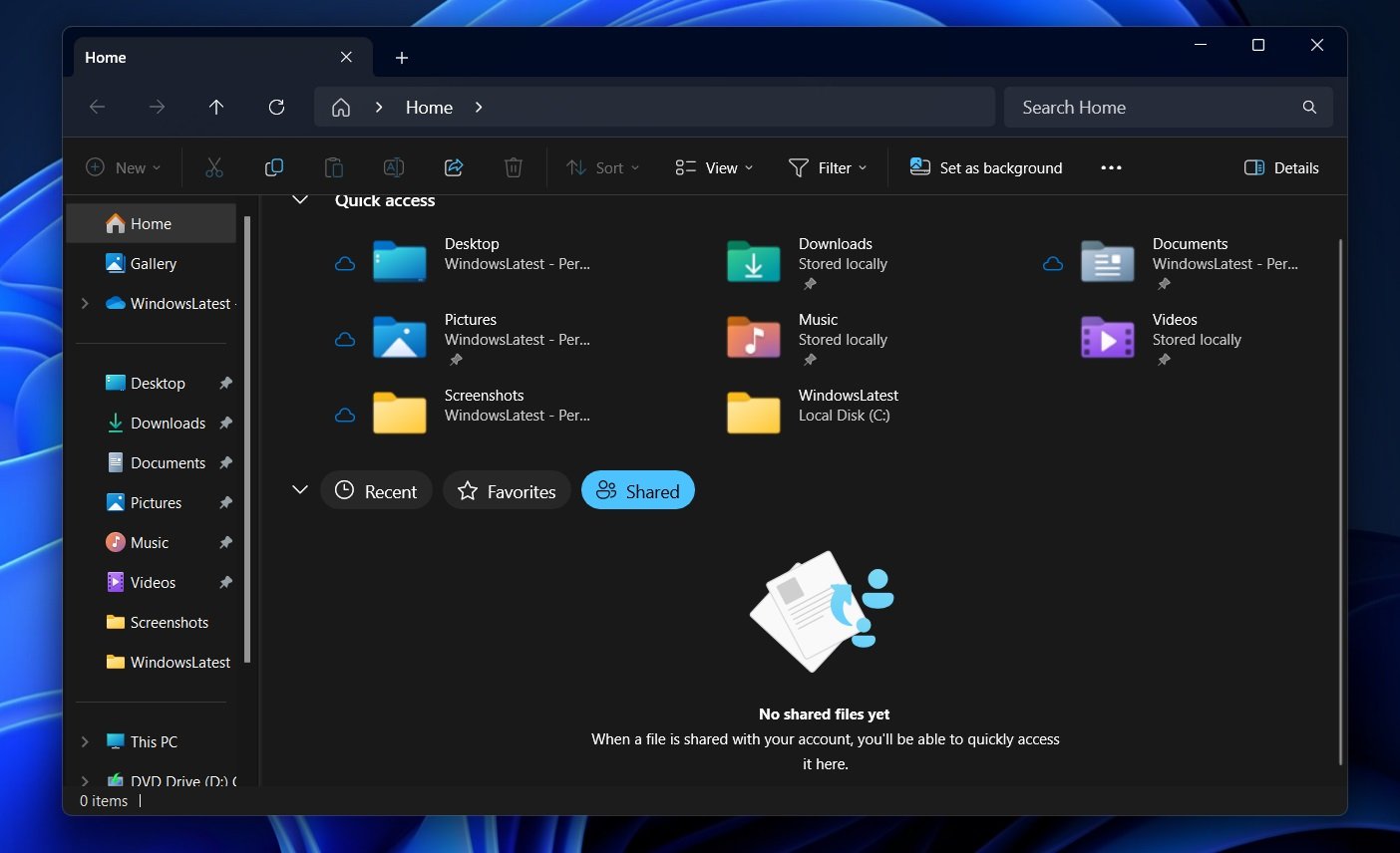 Avec Windows 11 24H2, le compte Microsoft sera encore mieux intégré à l'Explorateur de fichiers © Windows Latest