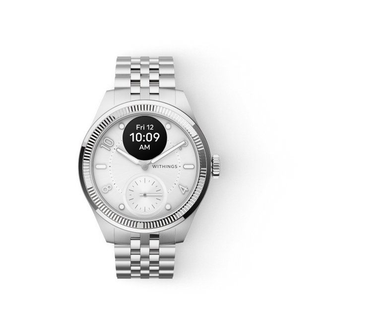 Forme classique et aiguilles horaires pour la ScanWatch Nova © Withings