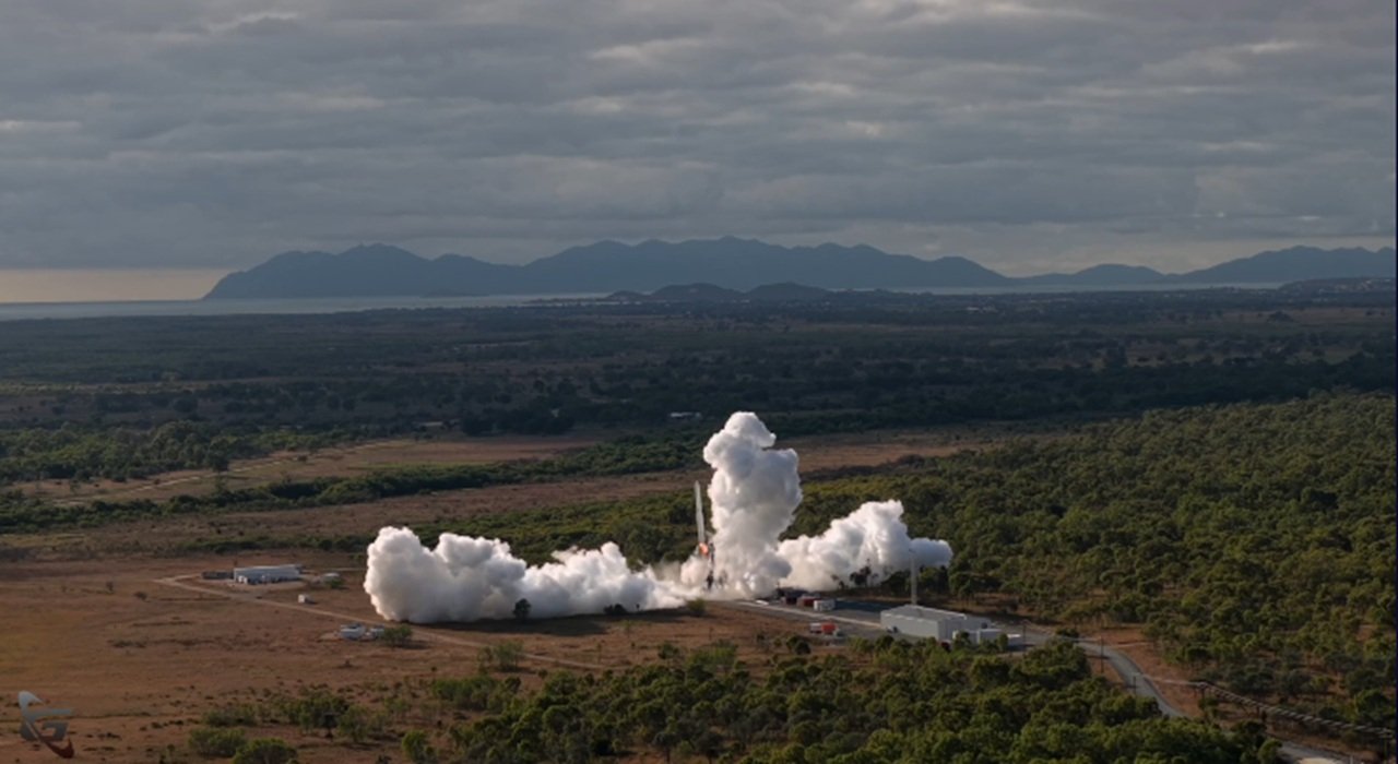 Lancement de la fusée Eris de Gilmour Space - Capture d'écran vidéo ©Gilmour Space / Mélina Loupia / Clubic