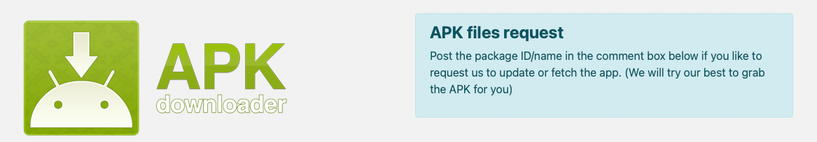 APK downloader screen 2