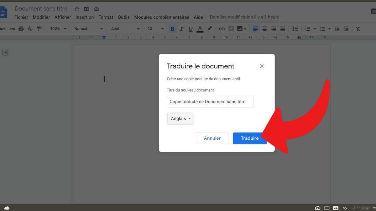 Google Traduction traduire un document