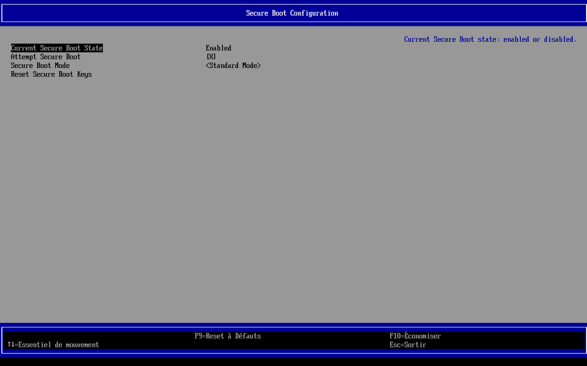Si Secure Boot est disponible pour votre PC, activez-le dans les paramètres UEFI du PC. © Clubic